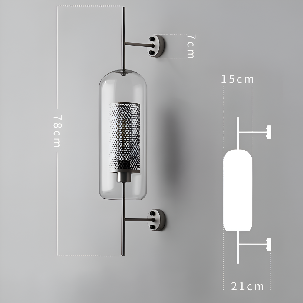 Orbee Wandleuchte - Stilvolle Glas Wandleuchte - Honeycomb Wandleuchte Design - Vintage Wandleuchten LED