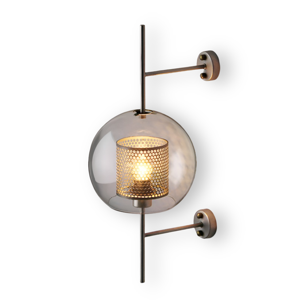 Orbee Wandleuchte - Stilvolle Glas Wandleuchte - Honeycomb Wandleuchte Design - Vintage Wandleuchten LED