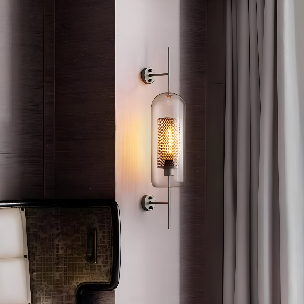Orbee Wandleuchte - Stilvolle Glas Wandleuchte - Honeycomb Wandleuchte Design - Vintage Wandleuchten LED