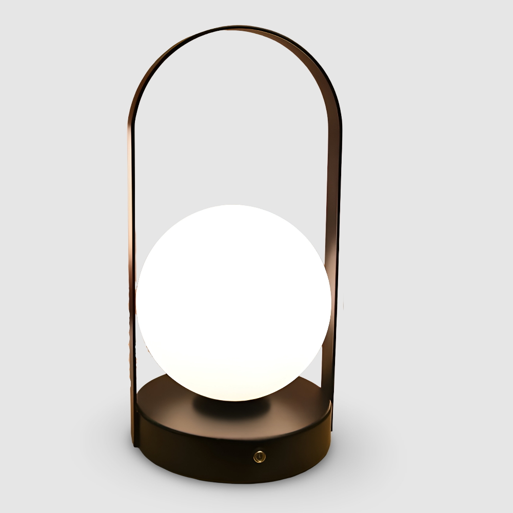 OrbitaLED - Kabellose Orb-Tischlampe - Wiederaufladbar & Rostfrei