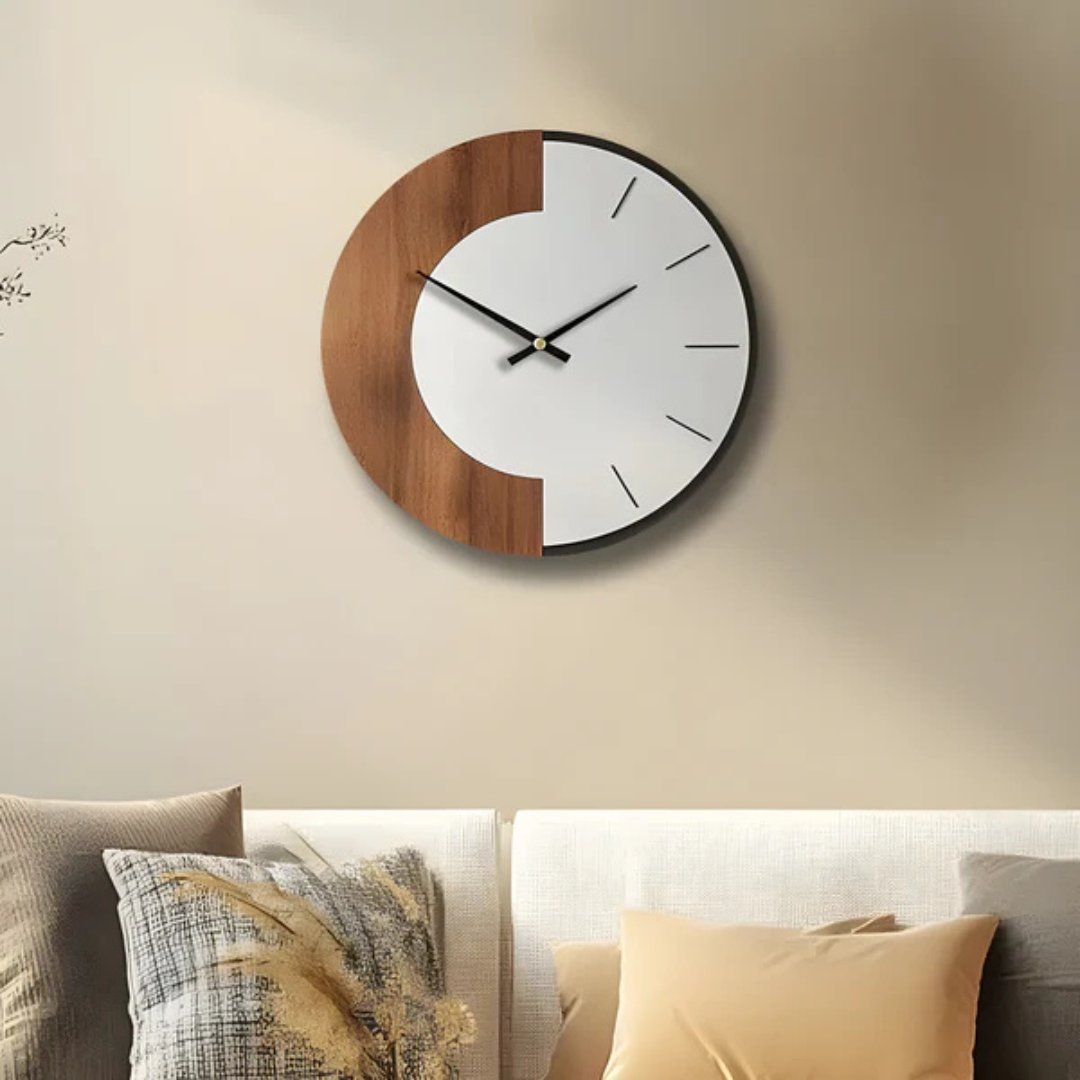 Oud Große Wanduhr | Hochwertiges Holz, Modernes Design 2