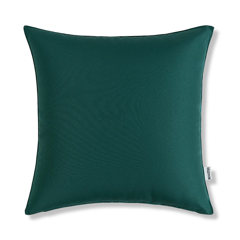 Outdoor Kissenhülle 45x45 cm Wetterfest – Rustikales Leinen-Optik Kissen Natur für Garten & Terrasse – Wasserabweisend