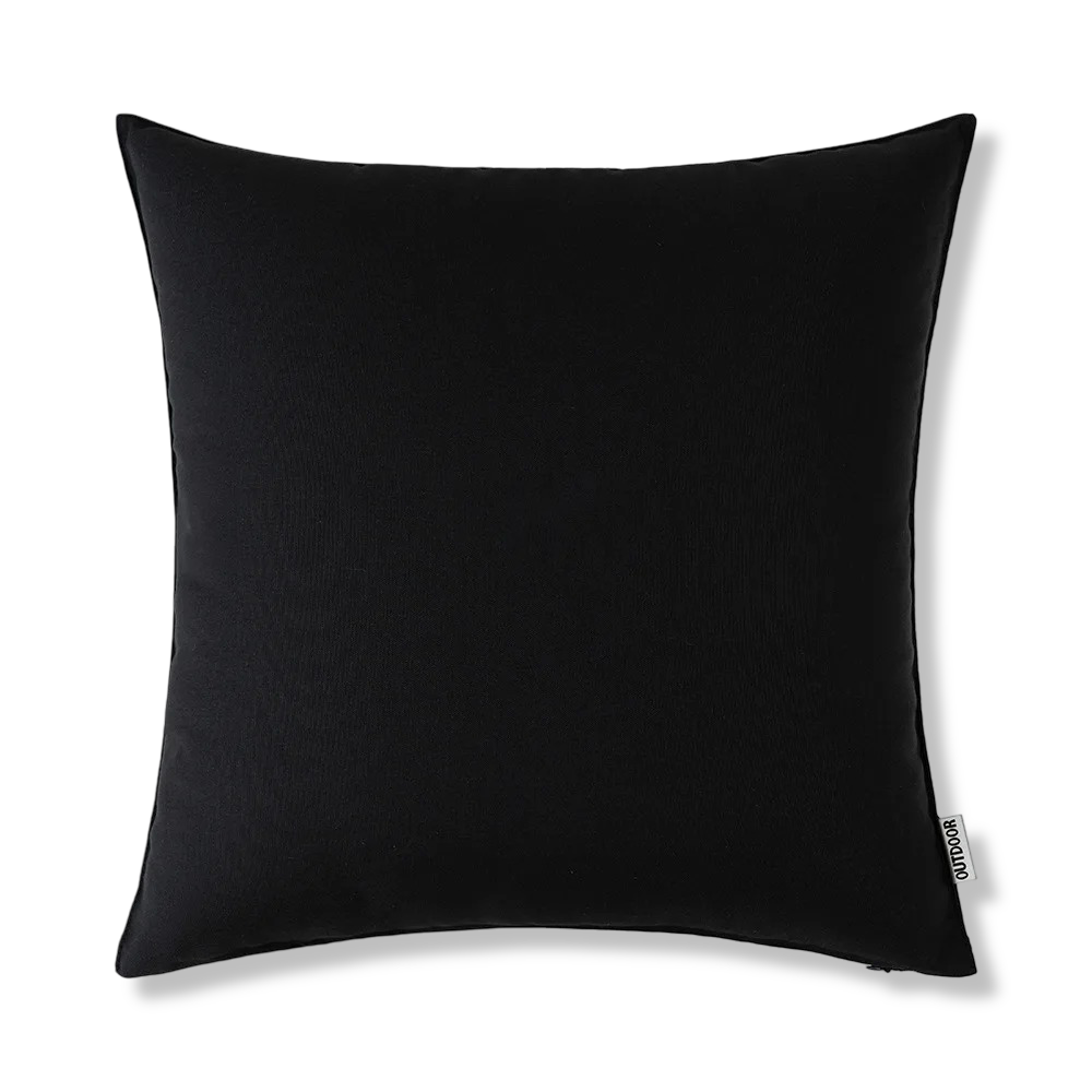 Outdoor Kissenhülle 45x45 cm Wetterfest – Rustikales Leinen-Optik Kissen Natur für Garten & Terrasse – Wasserabweisend