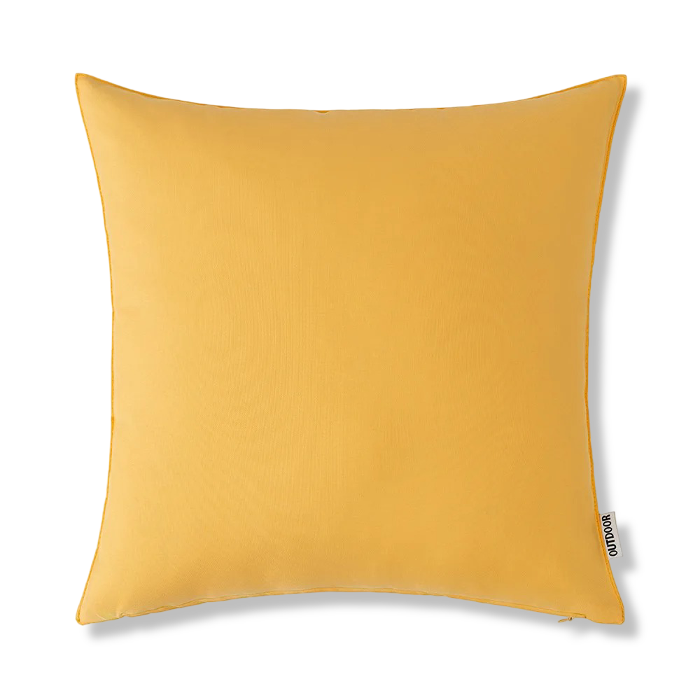 Outdoor Kissenhülle 45x45 cm Wetterfest – Rustikales Leinen-Optik Kissen Natur für Garten & Terrasse – Wasserabweisend