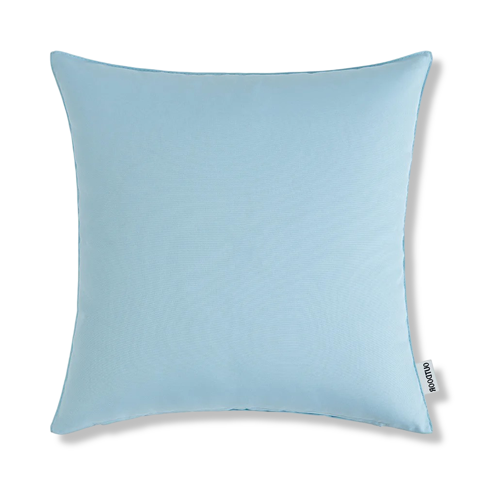 Outdoor Kissenhülle 45x45 cm Wetterfest – Rustikales Leinen-Optik Kissen Natur für Garten & Terrasse – Wasserabweisend