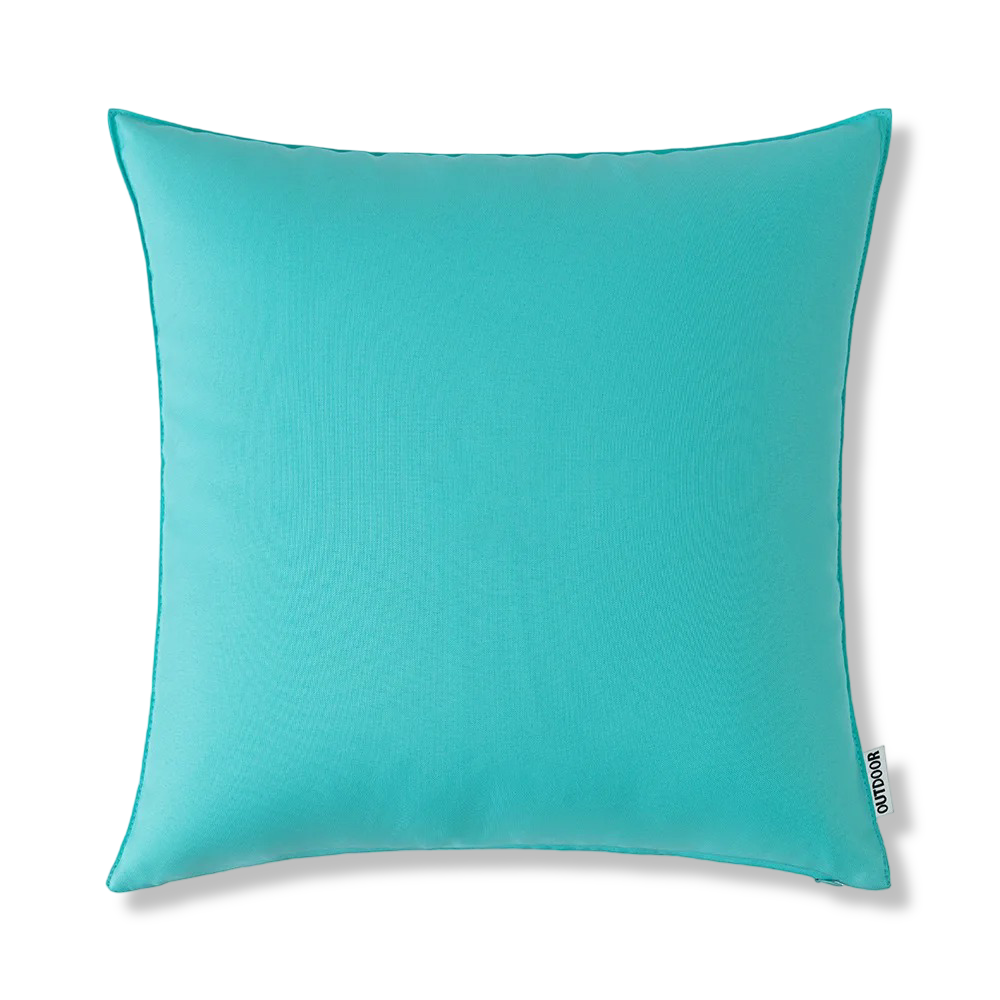 Outdoor Kissenhülle 45x45 cm Wetterfest – Rustikales Leinen-Optik Kissen Natur für Garten & Terrasse – Wasserabweisend