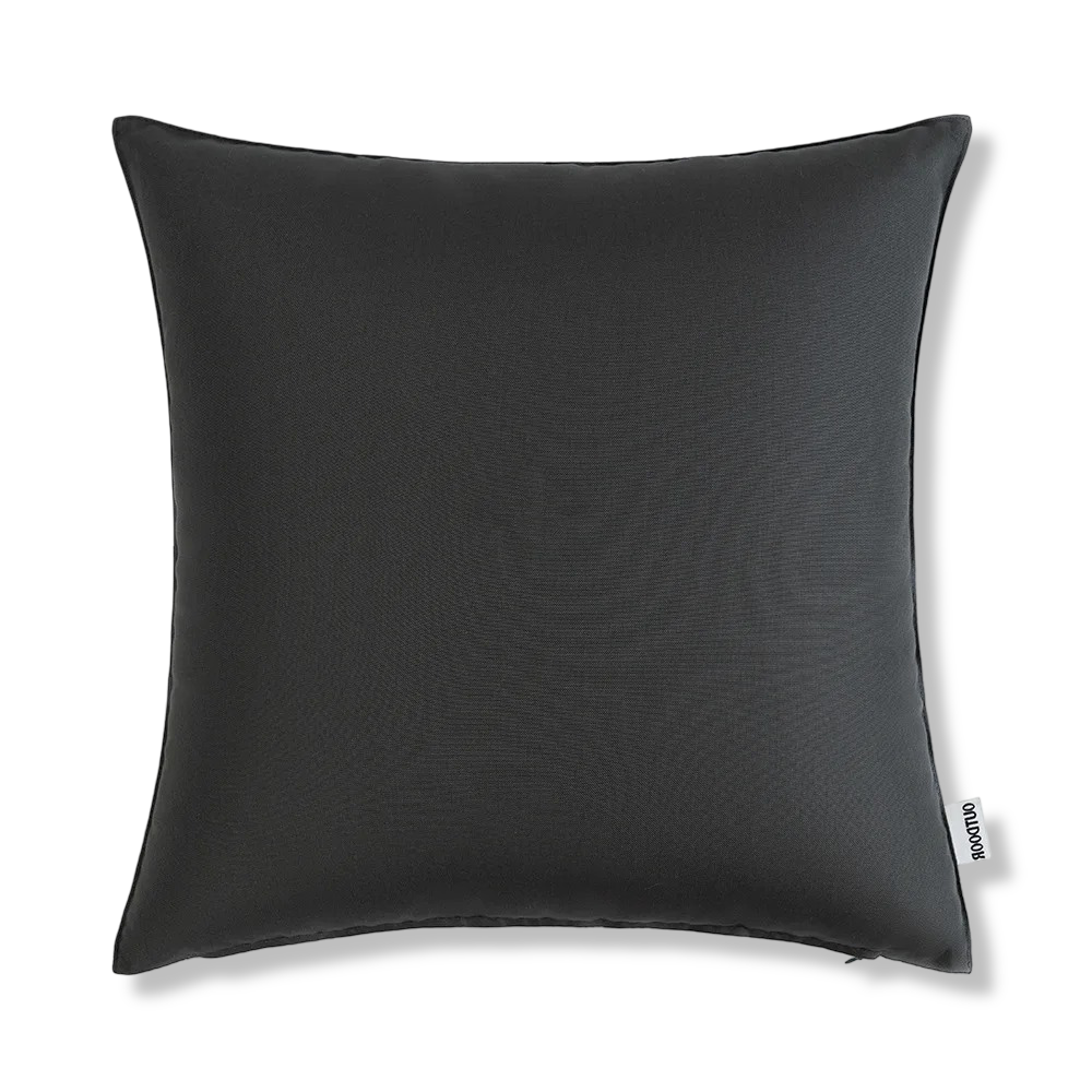 Outdoor Kissenhülle 45x45 cm Wetterfest – Rustikales Leinen-Optik Kissen Natur für Garten & Terrasse – Wasserabweisend