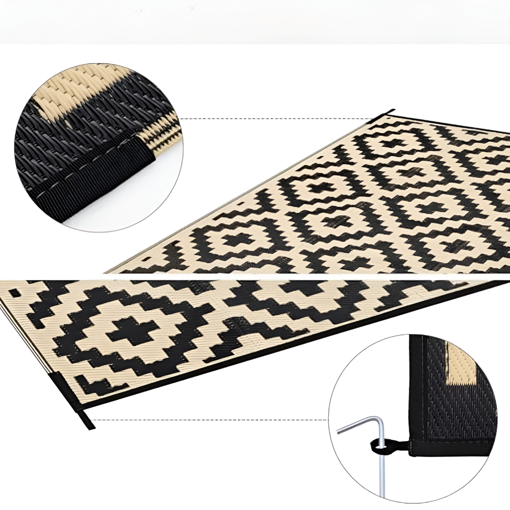 Outdoor Teppich Wendbar – UV-Beständig & Pflegeleicht – Hochwertiges Design für Terrasse, Balkon & Camping