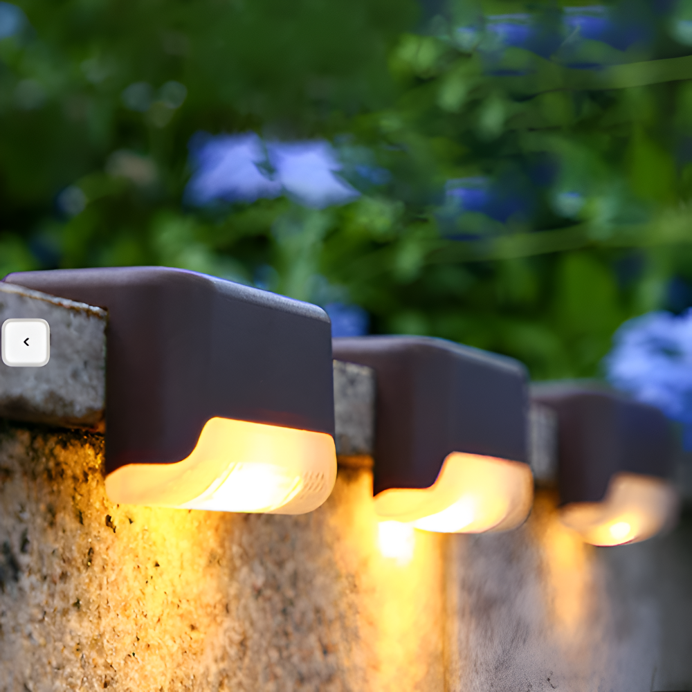 PathStep Lights - LED Solar Treppenbeleuchtung - Wasserdichte Wandleuchte für draußen