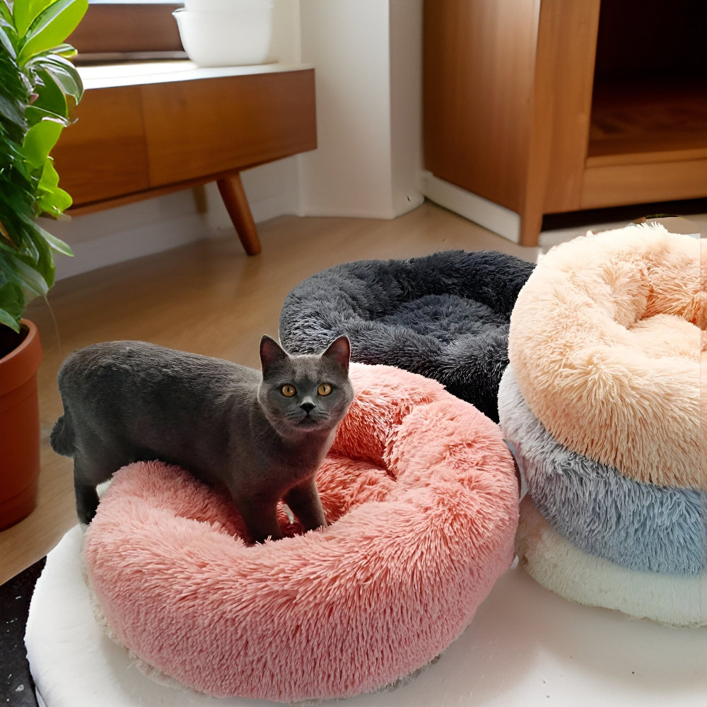 Paws Bed - Ultra Weiches und Bequemes Donut Cuddler Hundebett für Ihren Pelzigen Freund