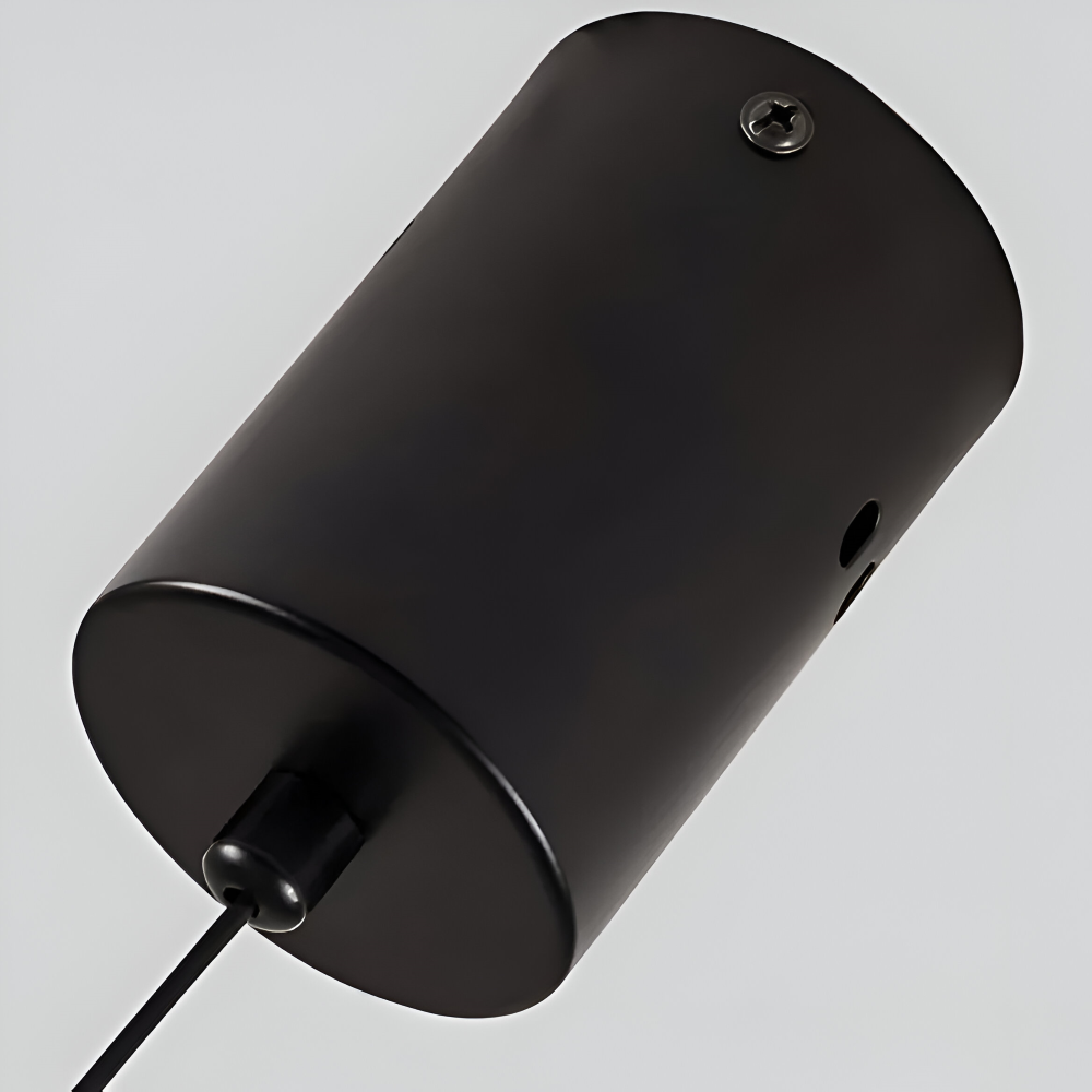 PinOval Pendelleuchte - Schwarzes Aluminium, Längliche LED Hängelampe