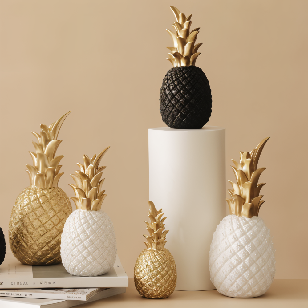 PineArt Decoration - Ananas Ornament aus Harz - Nordisch Kreativ Obstdekoration
