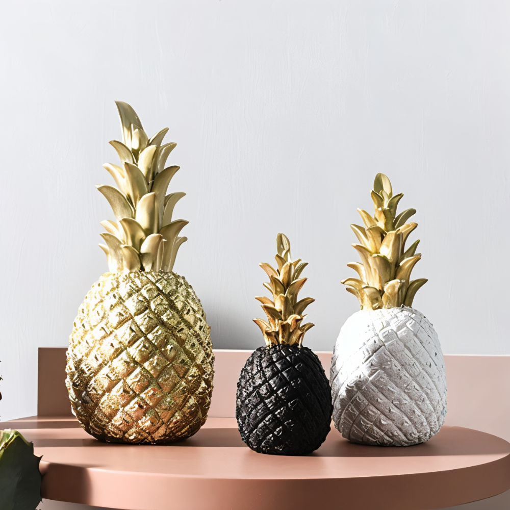 PineArt Decoration - Ananas Ornament aus Harz - Nordisch Kreativ Obstdekoration