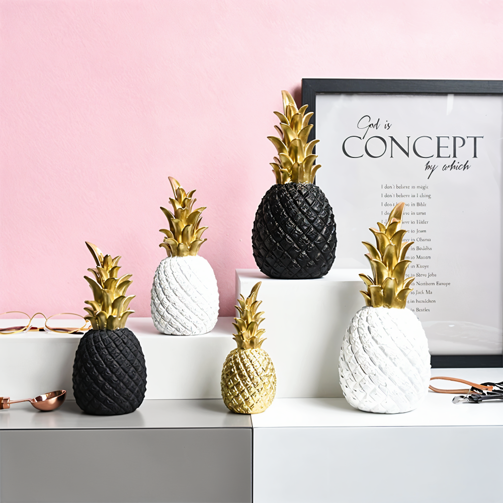 PineArt Decoration - Ananas Ornament aus Harz - Nordisch Kreativ Obstdekoration