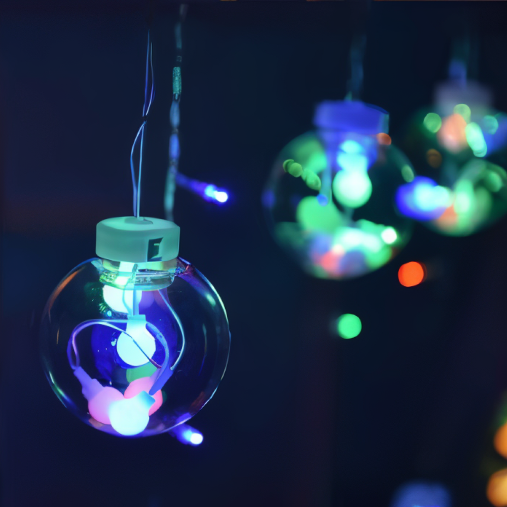 PixyOrb Lichterkette - Magische Runde Wasserdichte Solar LED Feenlichter