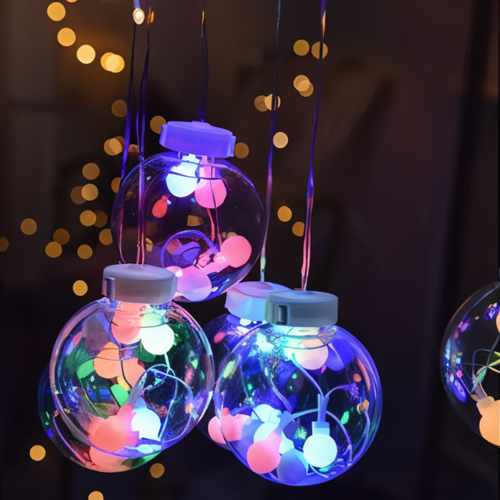 PixyOrb Lichterkette - Magische Runde Wasserdichte Solar LED Feenlichter