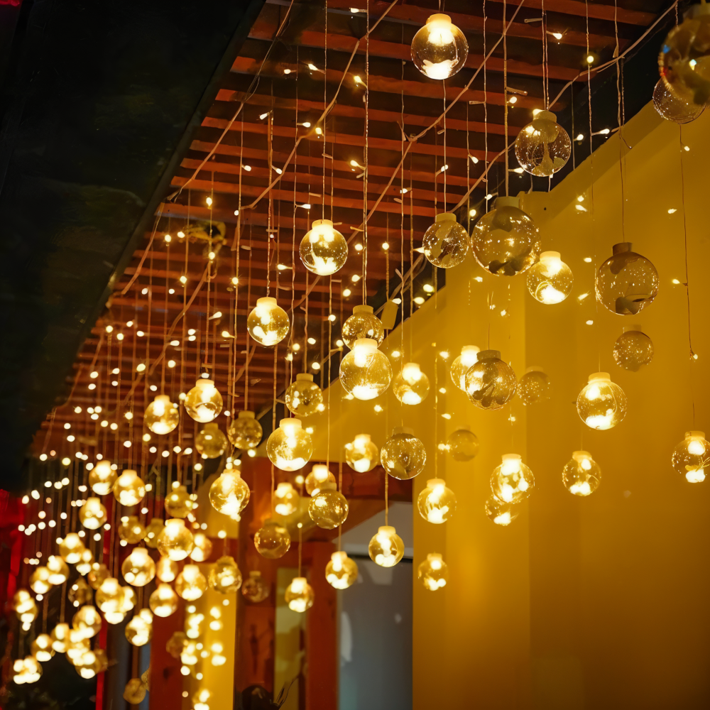 PixyOrb Lichterkette - Magische Runde Wasserdichte Solar LED Feenlichter