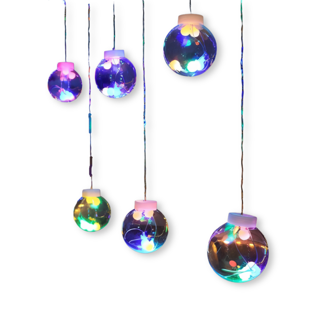 PixyOrb Lichterkette - Magische Runde Wasserdichte Solar LED Feenlichter
