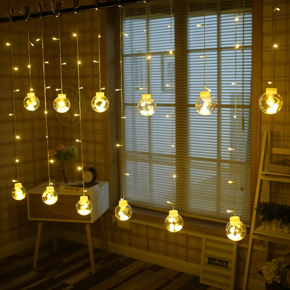 PixyOrb Lichterkette - Magische Runde Wasserdichte Solar LED Feenlichter