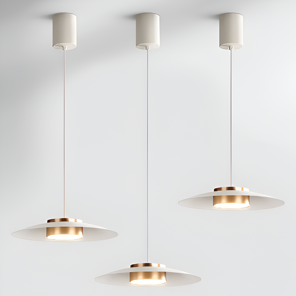 PlateLux Hängelampe - Nordische Pendelleuchte - Schwarzes Industrielicht Pendant