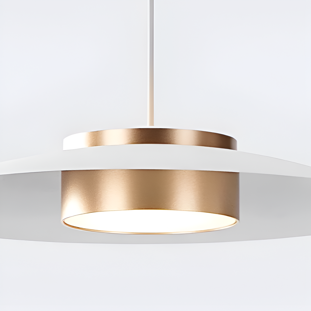 PlateLux Hängelampe - Nordische Pendelleuchte - Schwarzes Industrielicht Pendant