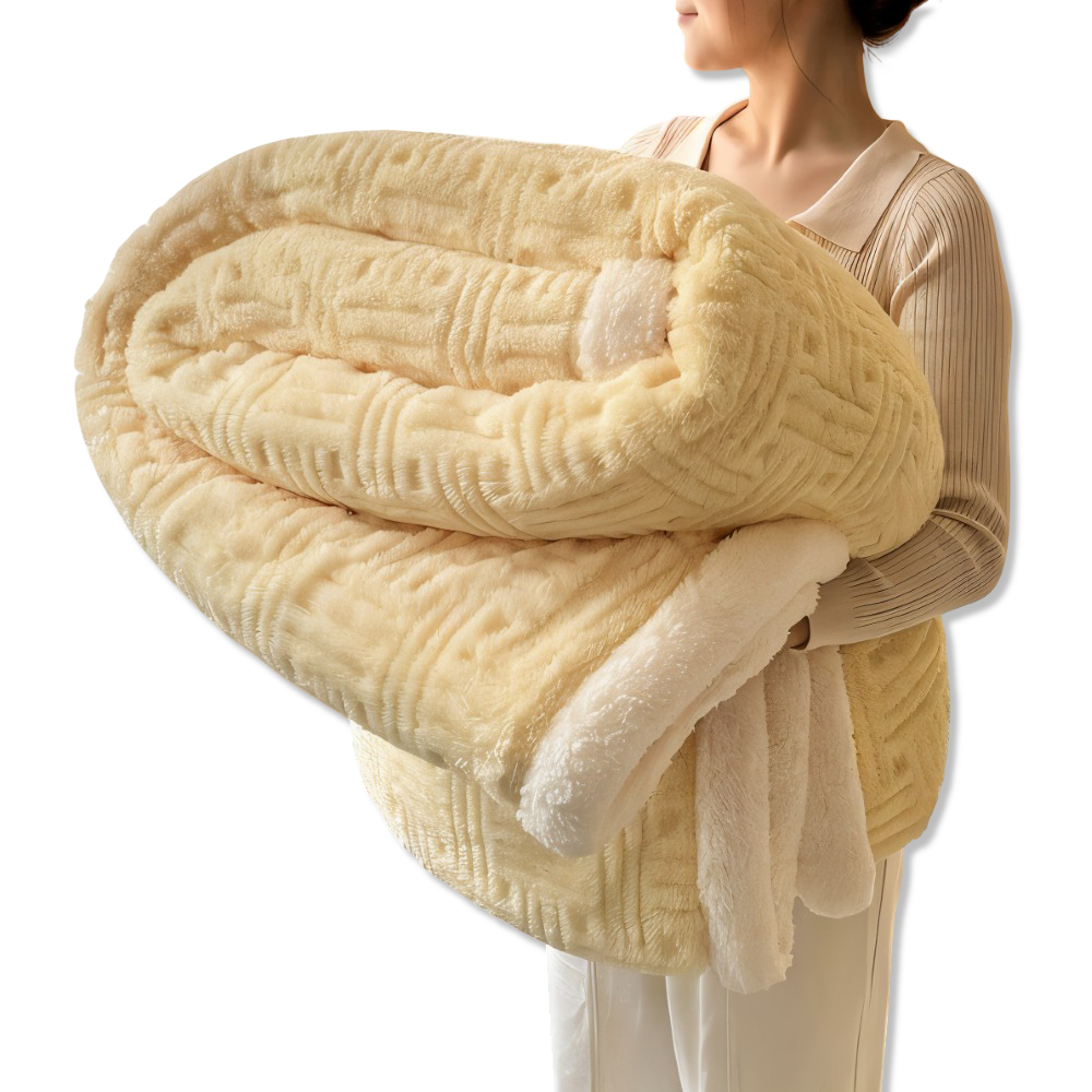 Plüschige Doppelseitig Plaid - Geometrisch Gemusterte Fluffy Fleece Blanket