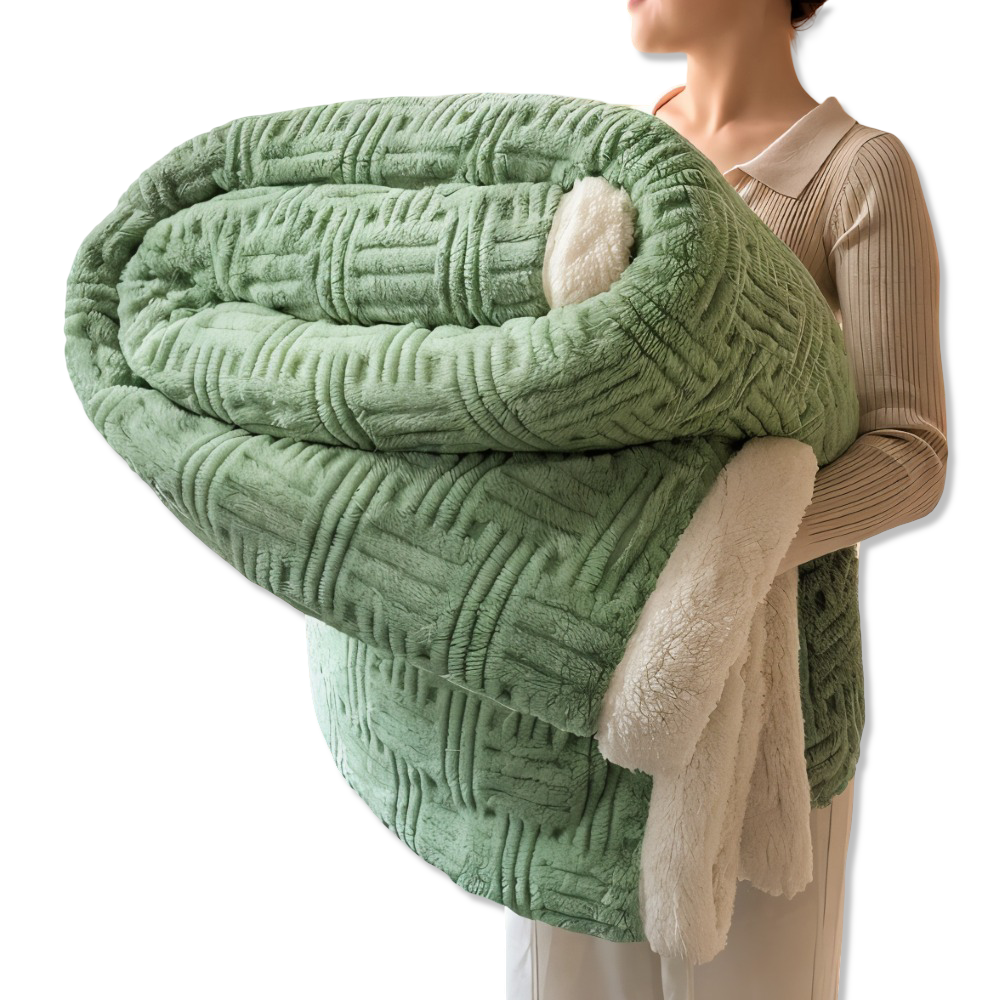 Plüschige Doppelseitig Plaid - Geometrisch Gemusterte Fluffy Fleece Blanket