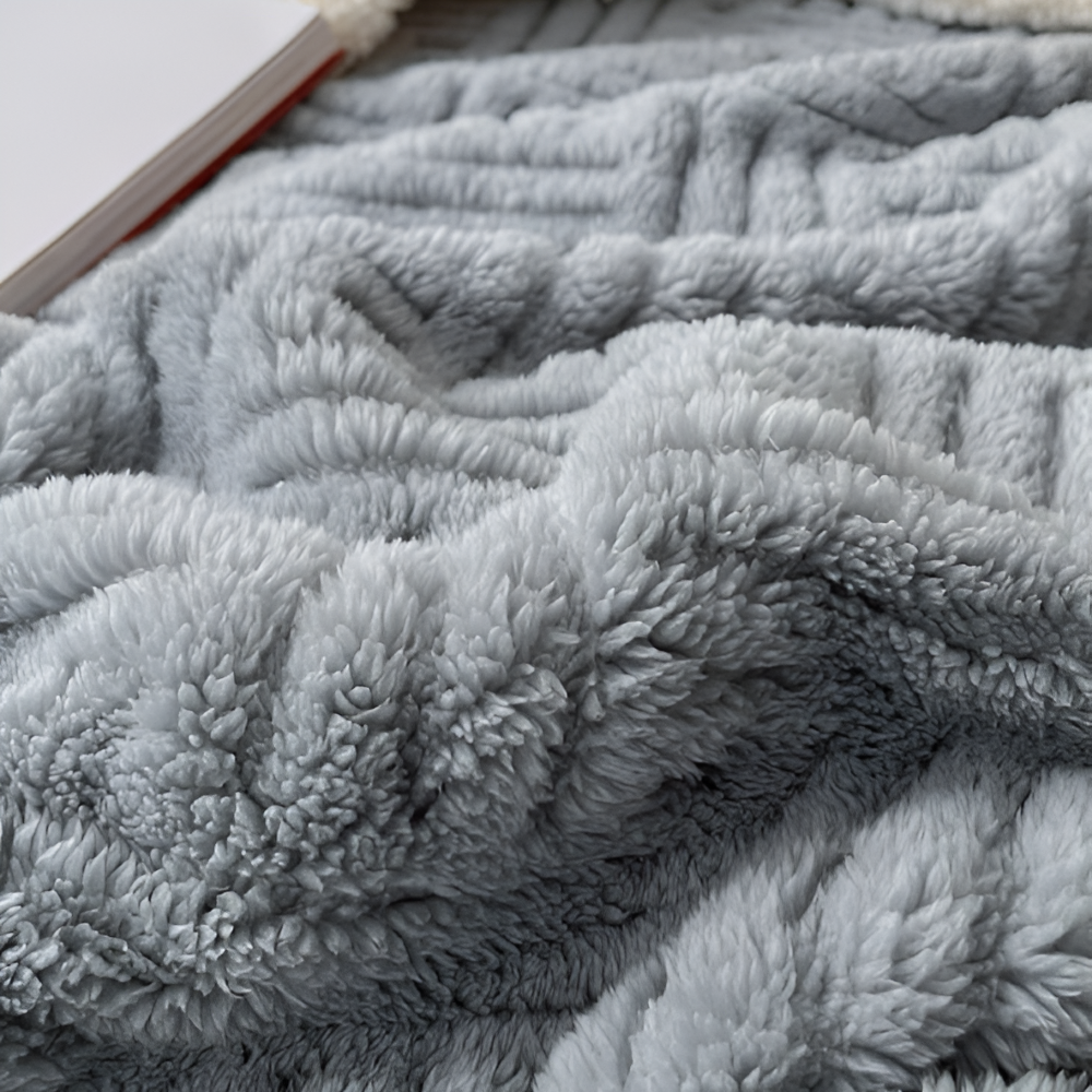 Plüschige Doppelseitig Plaid - Geometrisch Gemusterte Fluffy Fleece Blanket