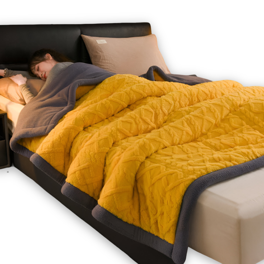 Doppelseitige Mikrofaser Fleece Kuscheldecke – Warme Wohndecke, Maschinenwaschbar