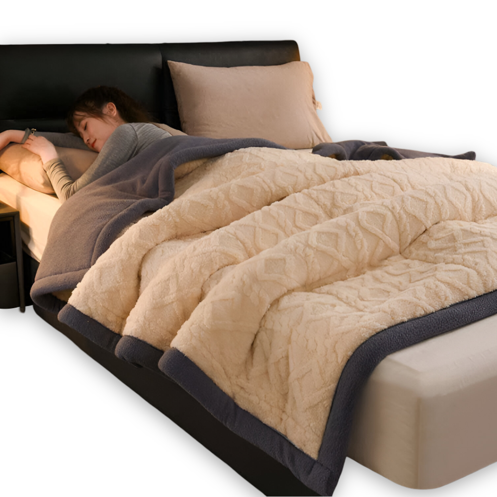 Doppelseitige Mikrofaser Fleece Kuscheldecke – Warme Wohndecke, Maschinenwaschbar