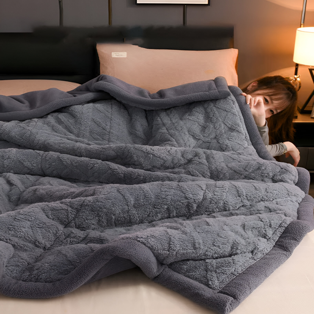Doppelseitige Mikrofaser Fleece Kuscheldecke – Warme Wohndecke, Maschinenwaschbar