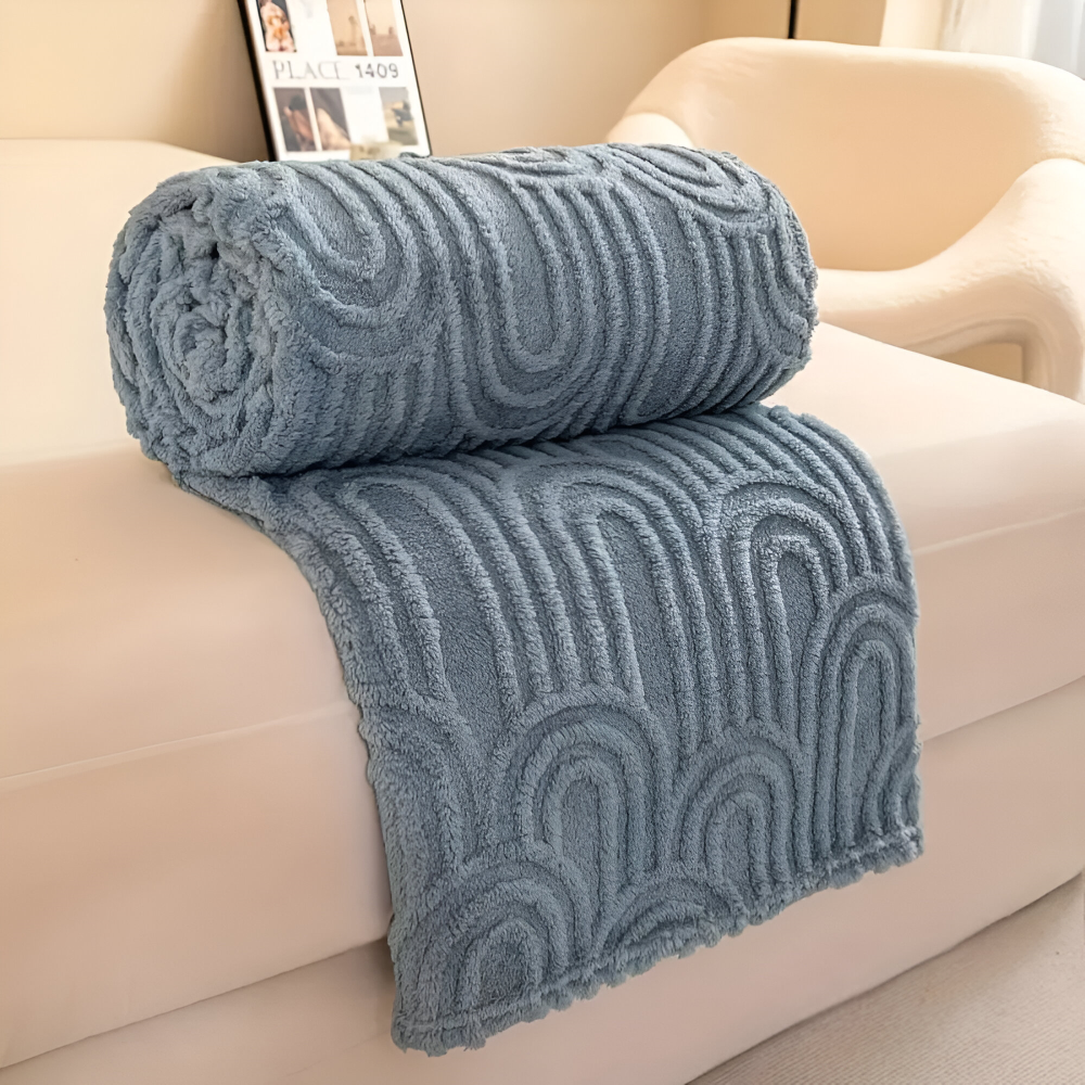 Plüsch Samt Arch Design Kuscheldecke für ultimativen Komfort
