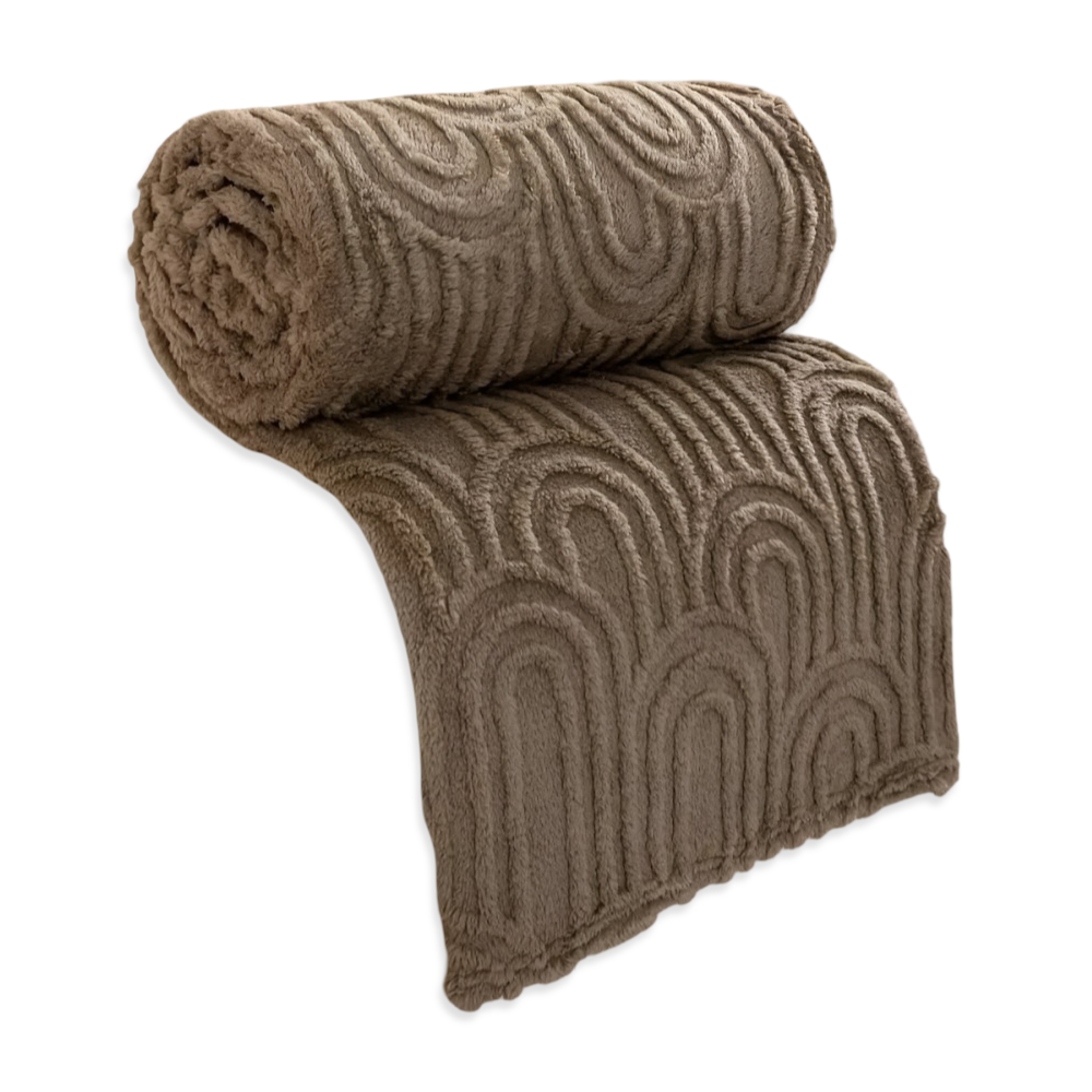 Plüsch Samt Arch Design Kuscheldecke für ultimativen Komfort