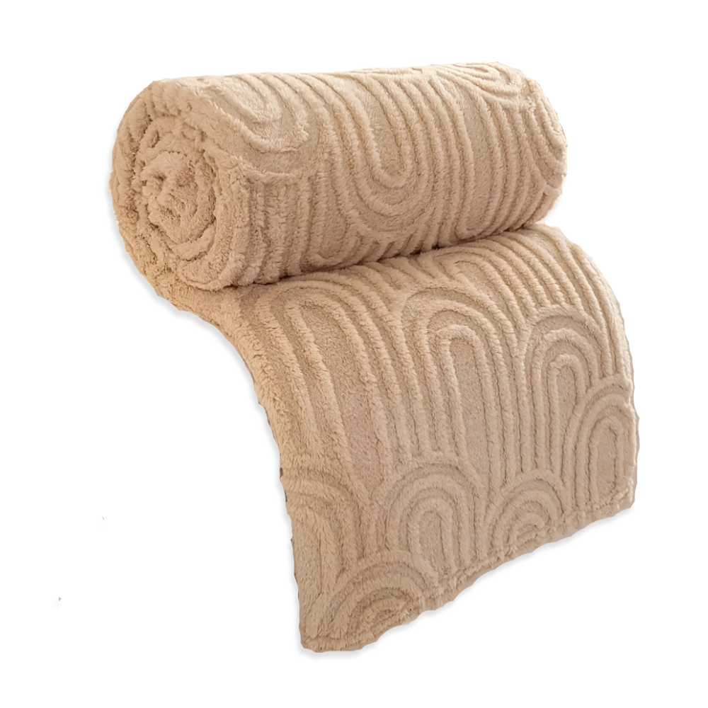 Plüsch Samt Arch Design Kuscheldecke für ultimativen Komfort
