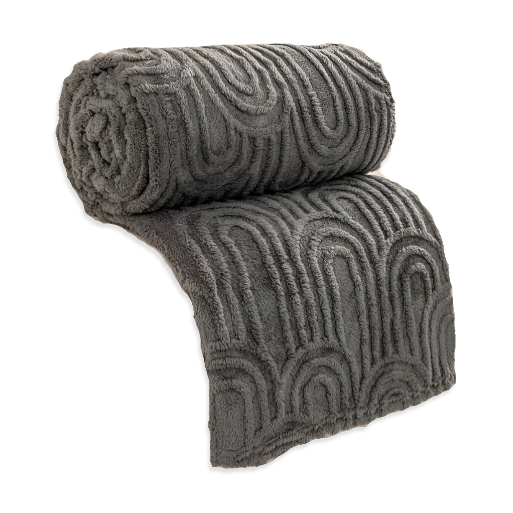 Plüsch Samt Arch Design Kuscheldecke für ultimativen Komfort