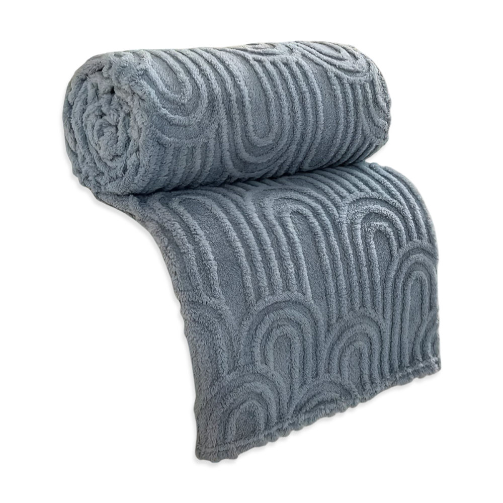 Plüsch Samt Arch Design Kuscheldecke für ultimativen Komfort