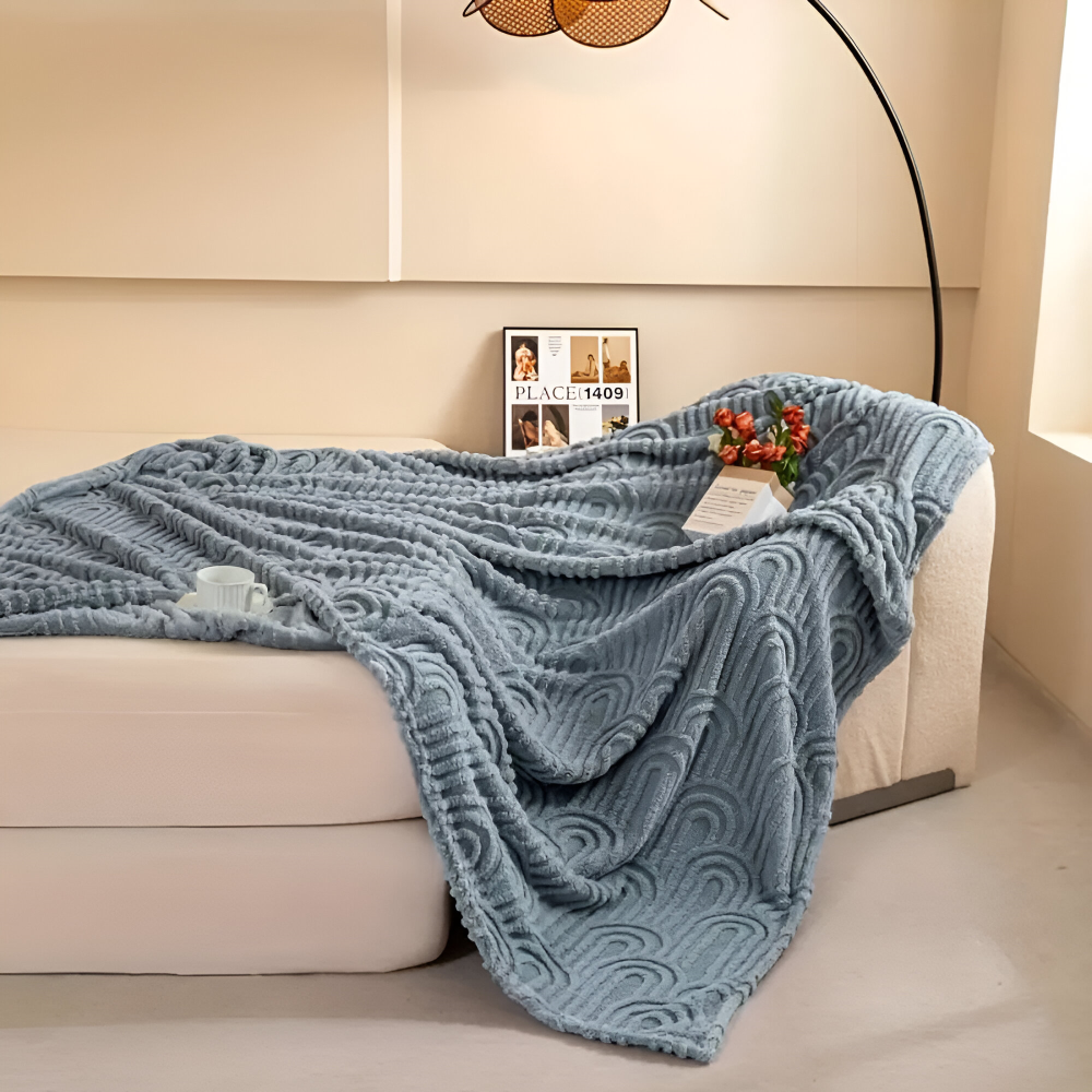 Plüsch Samt Arch Design Kuscheldecke für ultimativen Komfort