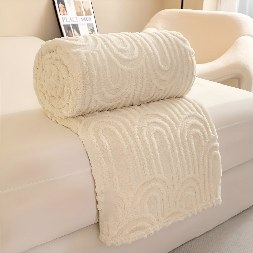 Plüsch Samt Arch Design Kuscheldecke für ultimativen Komfort