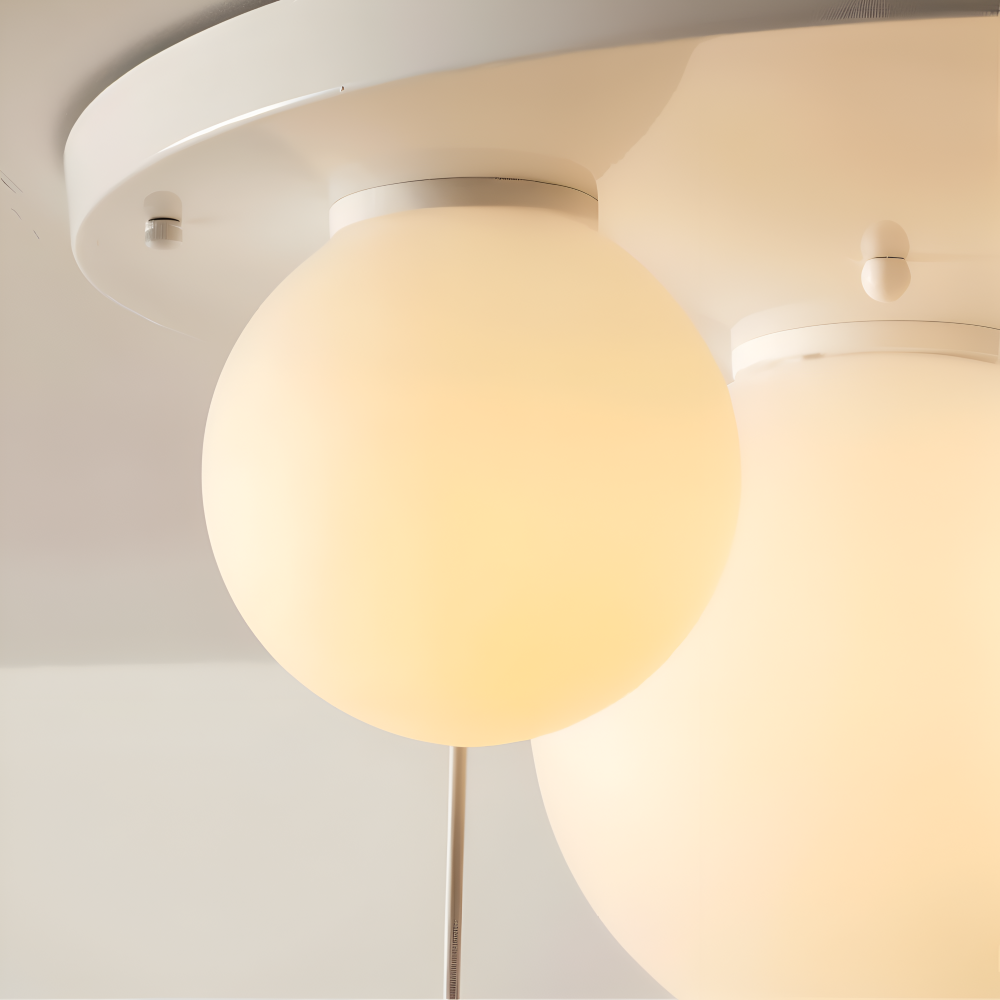PolarLoon Pendelleuchte - Verspielte Harz & Acryl Weiß Luftballon Bär Hängelampe