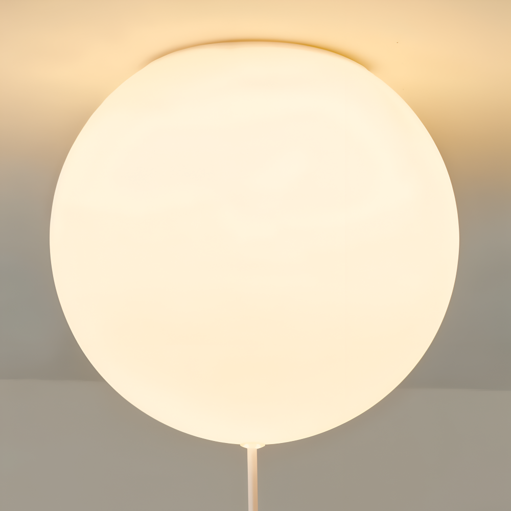 PolarLoon Pendelleuchte - Verspielte Harz & Acryl Weiß Luftballon Bär Hängelampe