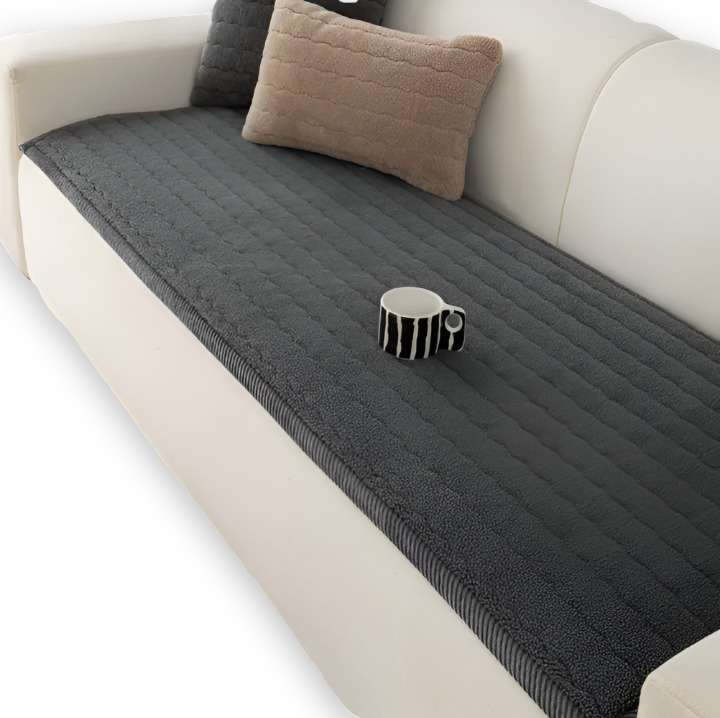 PolyesPlush - Weicher, Rutschfester und Haustierfreundlicher Sofa Cover