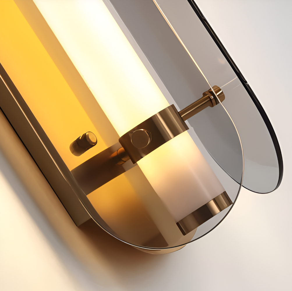 PrismGlos Wandleuchte - Glas Wandleuchte - Ellipse Wandleuchte Design - Moderne Wandleuchten LED