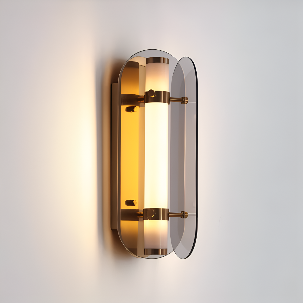 PrismGlos Wandleuchte - Glas Wandleuchte - Ellipse Wandleuchte Design - Moderne Wandleuchten LED