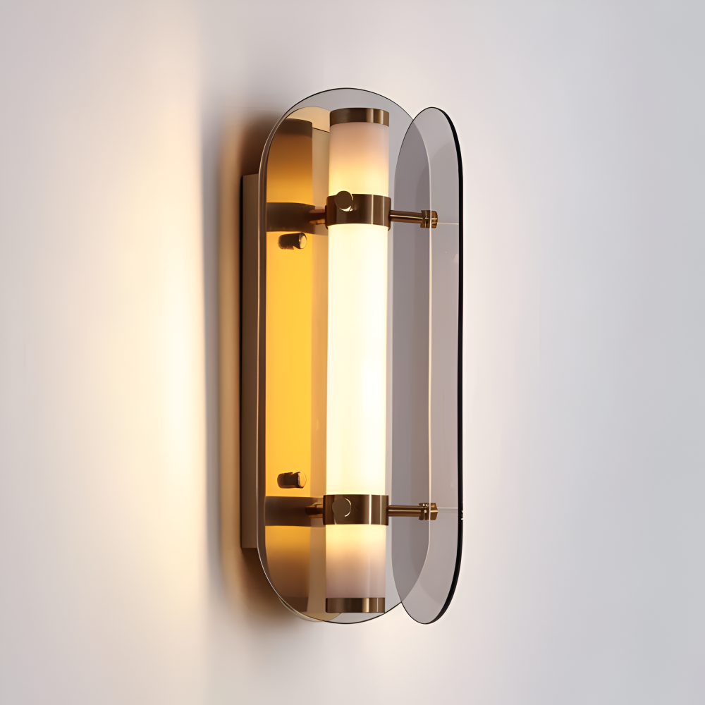 PrismGlos Wandleuchte - Glas Wandleuchte - Ellipse Wandleuchte Design - Moderne Wandleuchten LED