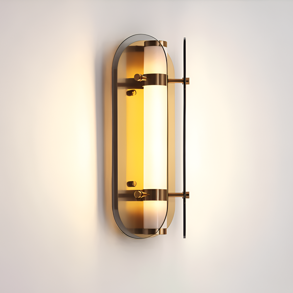 PrismGlos Wandleuchte - Glas Wandleuchte - Ellipse Wandleuchte Design - Moderne Wandleuchten LED