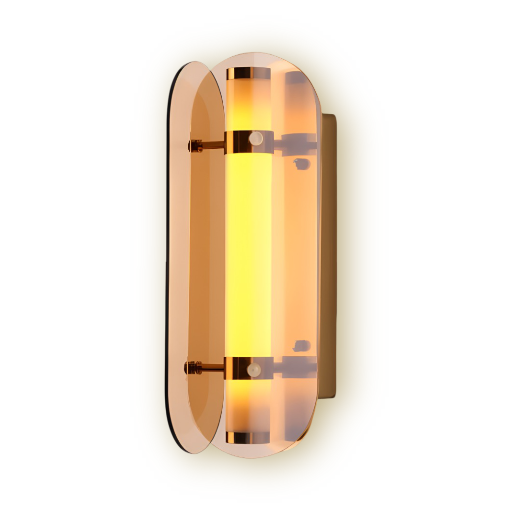 PrismGlos Wandleuchte - Glas Wandleuchte - Ellipse Wandleuchte Design - Moderne Wandleuchten LED
