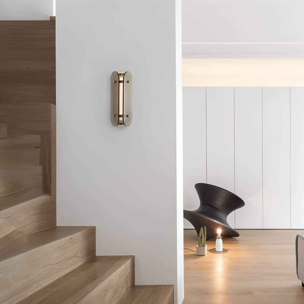 PrismGlos Wandleuchte - Glas Wandleuchte - Ellipse Wandleuchte Design - Moderne Wandleuchten LED