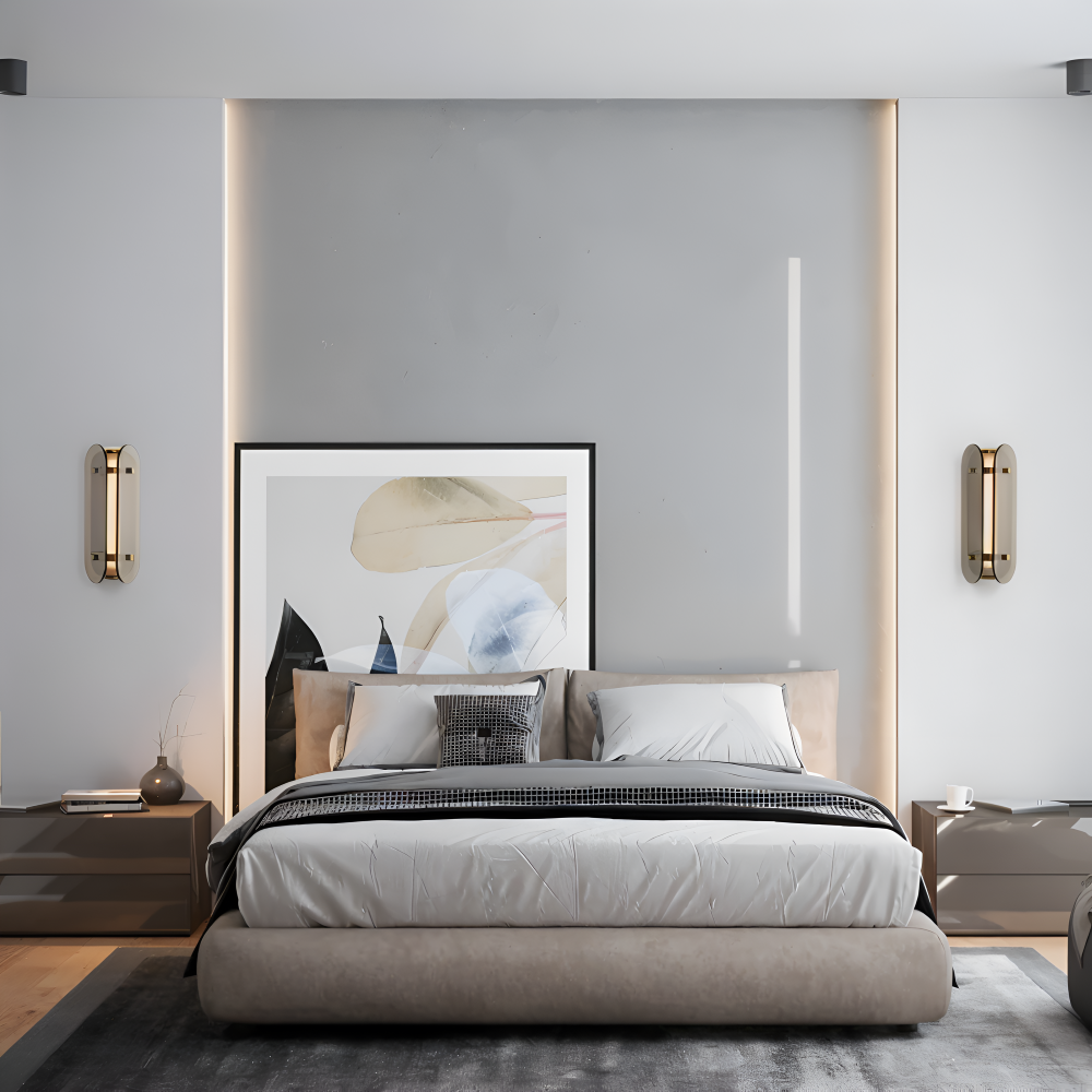 PrismGlos Wandleuchte - Glas Wandleuchte - Ellipse Wandleuchte Design - Moderne Wandleuchten LED