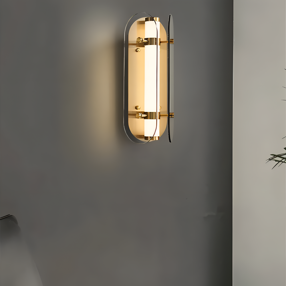 PrismGlos Wandleuchte - Glas Wandleuchte - Ellipse Wandleuchte Design - Moderne Wandleuchten LED