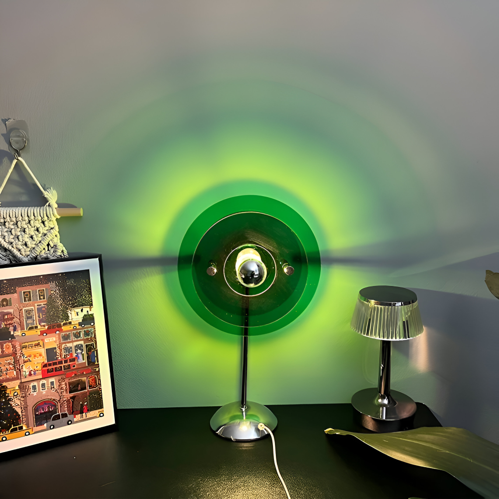 Rays Tischlampe - Retro Disc LED Tischlampe